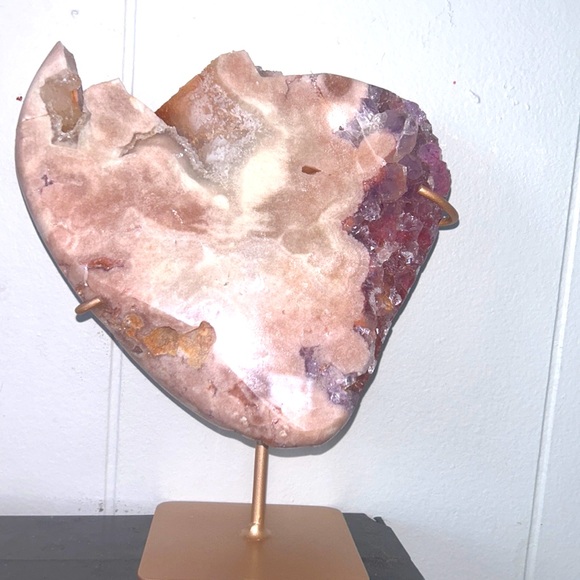 Accessories - Xl pink amethyst druzy slab